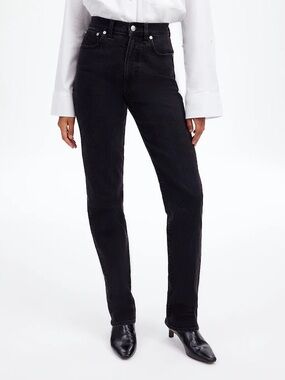 MADEWELL Black Curvy 90’s Straight 
Size  28 Tall